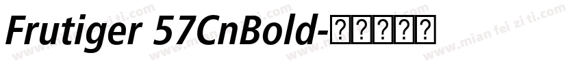 Frutiger 57CnBold字体转换